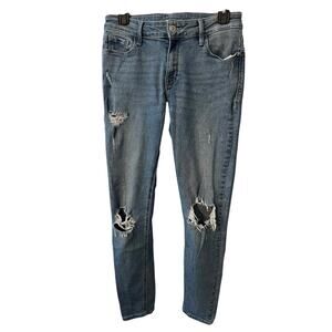 NWOT Aeropostale Jeans Size 12 Regular High Rise Jegging Stretch Blue Denim
